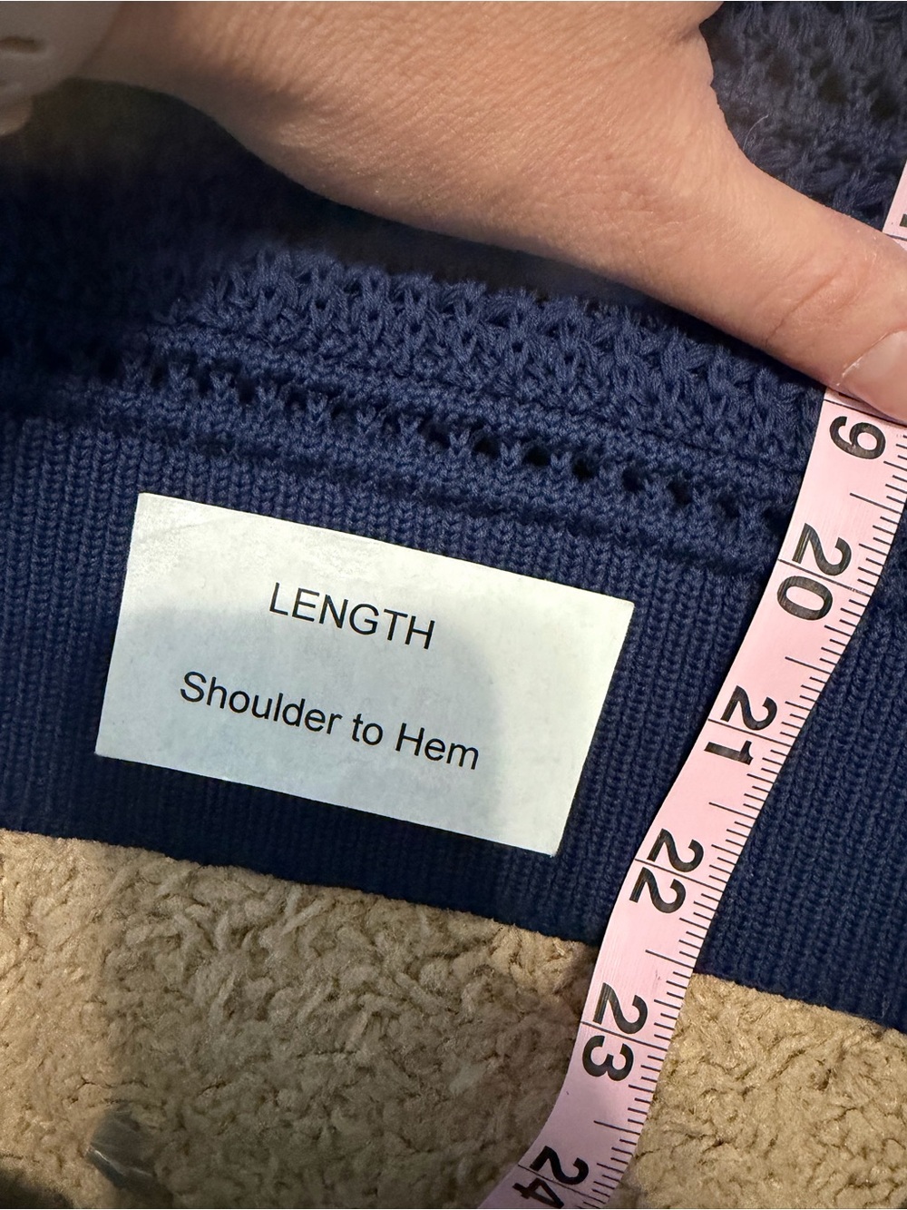 Kate Spade | Shortsleeve Polo Sweater Navy Blue White Women's Size Medium - Picture 11 of 11